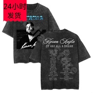 COD Karan Aujla Washed Cotton T-shirt It Was All A Dream The Wor W4VC