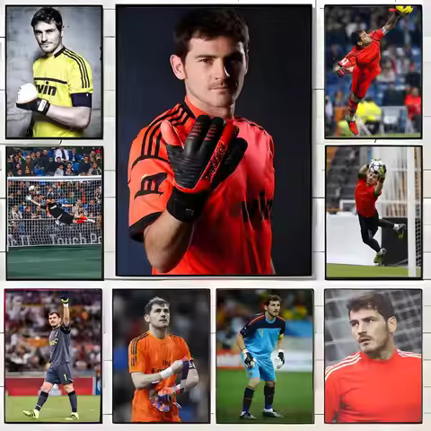 Football Legend Iker Casillas Poster Wall Art Print Decorative Mural Home Decor Gift Unframed