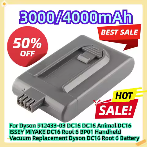 For Dyson 912433-03 DC16 DC16 Animal DC16 ISSEY MIYAKE DC16 Root 6 BP01 Handheld Vacuum Replacement 