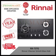 Rinnai 3 Burner Glass Hob RB73TG * FREE INSTALLATION ONLINE EXCLUSIVE * 1 YEAR LOCAL WARRANTY