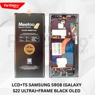 LCD+TS FOR SAMSUNG S908 SERIES (GALAXY S22 ULTRA)+FRAME BLACK