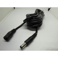 DC extension cord jack 5521 (5m 0.75mm2 18AWG 10A)/ DC extension cord jack 5521 with two male and fe