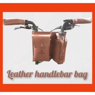 Leather handlebar bag Folding Bike Leather handlebar bag Folding Bike Universal original OFDY