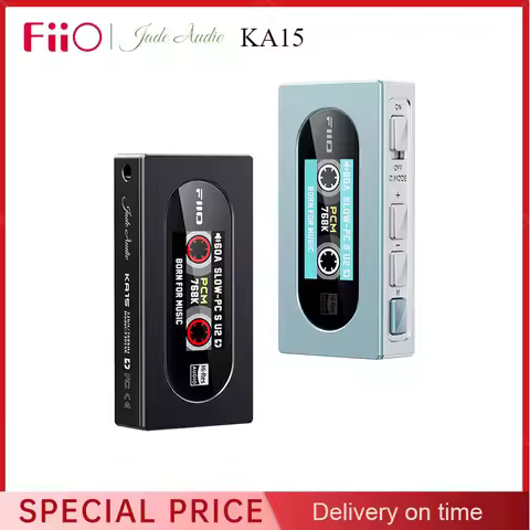 Fiio KA15 Decoding Amplifier Headphone Hifi Balance 4.4 Power Portable Small Tail Adapter Cable 560m