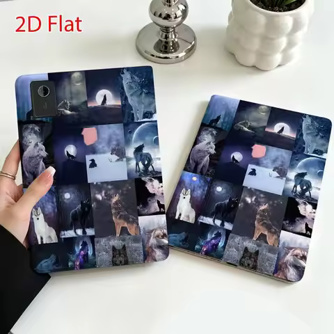 Wolf Art Pattern For Lenovo Xiaoxin Pad Pro Tab P12 P11 11 13 11.2 inch K11 Plus Pen Tray Tablet Cas