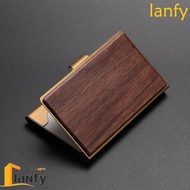 LANFY ID Credit Card Holder Women Men High-End Display Stander Office Supplies Stainless Steel Cards