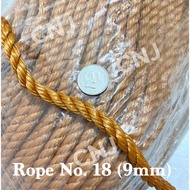 Nylon Rope #18 (PRICE PER METER LENGTH) ROPE 9mm - More than 1Meter Order We Will Send it with No Cu