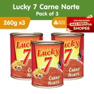 Lucky 7 Carne Norte 260g (Pack of 3)