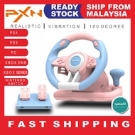 PXN V3 PRO COLOR Racing Game Steering Wheel With Brake Pedal ( READY STOCK )