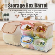 Rice Storage Kitchen Plastic Storage Container Bekas Simpan Beras Bekas Bawang Small 600ML Kitchen Plastic Sealed Cans