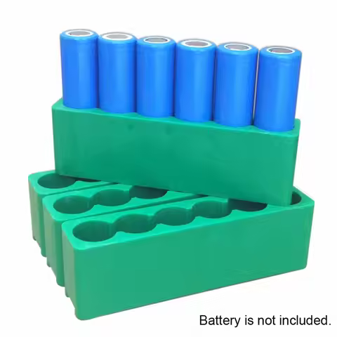 18650 Lithium Battery Fixed Fixture 6 Hole ABS Plastic Bracket Single Row Double-sided Fast Spot Wel