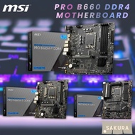 MSI PRO B660-A DDR4 Motherboard ATX [Intel B660 Chipset] 12th Gen CPU (LGA1700) Compatible MB5681 Bl