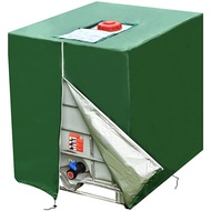 1000L IBC Water Tank Cover Tarpaulin Waterproof UV Resistant Tarpaulin with Zipper for IBC Rain Tank