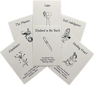 Tarot Cards for Beginners, 54 Tarot Deck and Oracle Deck, Love Oracle Cards White Tarot Cards with Meanings on Them and Angel Tarot Cards Great Gift for Friend or Family