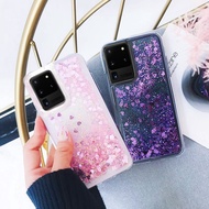 Samsung Galaxy S20 S10 S9 S8 Plus Note 8 9 10 Plus Quicksand Case Glitter Liquid Soft Phone Cover