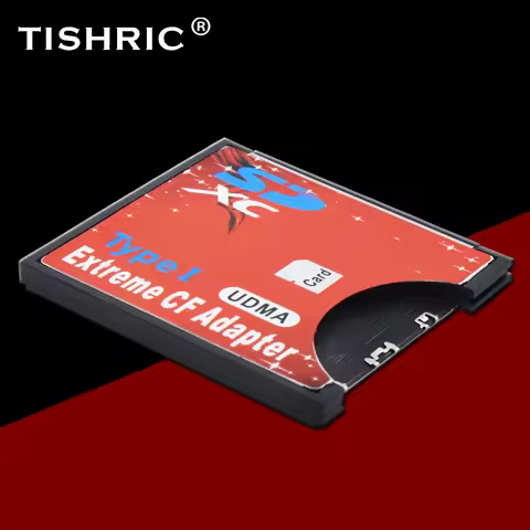 TISHRIC High Quality WiFi SD to CF Card Adapter SDHC SDXC Flash Type Memory Card Reader Converter Fo