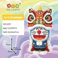 Assembling Toys, Assembling Toys, Hot and Unique Doraemon Unicorn Head 3D Model Full Box