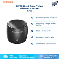 RIVERSONG Qube Twins Wireless Speaker SP16 | Super Deep Bass | Metal Cavity | Small and Portable | W