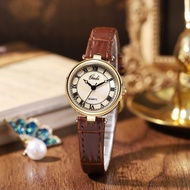 Vintage Genuine Leather Quartz Watch Korean Version Small High-Value Wrist Watch Waterproof Quartz W