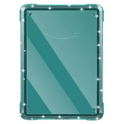 For Amazon Kindle Paperwhite (2024) Case Anti-Scratch TPU + PC Tablet Cover - Glitter Blackish Green