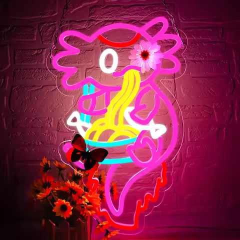 Ramen Neon Signs for Wall Decor Ramen Noodle Led Neon Lights for Ramen Shop Neon Sign for Restaurant