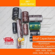 82uF Aluminum Electrolytic Capacitor 100v 160v 200v 250v 350v 400v 450v