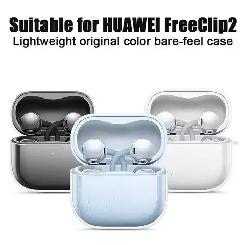 Transparent Soft Case For Huawei FreeClip 2 Clip-On Earphones Protective Case Bluetooth Earphone Cov