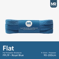 MR Shoelaces FPL19 Royal Blue Flat Polyester Shoelaces 10mm 1cm 80cm 90cm 100cm 120cm 130cm 150cm 18
