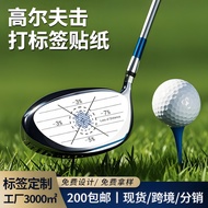 Golf Club Sticker Club Impact Printing Putter Iron Label Golf Training Auxiliary XDN2