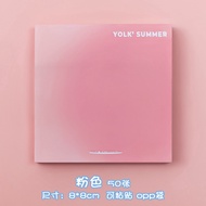 Sticky Notes Gradasi Lucu Polos 50 Lembar Memo Tempel Gradasi Warna-Warni 50Lembar Tempelan Kertas C