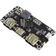 IP5328P Dual USB 18650 Battery Charger treasure Tpye-c 3.7V to 5V 9V 12V Step up Fast Quick Charger 