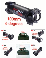 Stem Stang EC90 Alloy Carbon Riser Pipe Handlebar Tinggi 6 Derajat Bango Stang Sepeda MTB Roadbike S