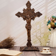 Saint Benedict Cross Wood Carving Gift Saint Benedict Exorcism Cross Wood Carving-Bless You and Your