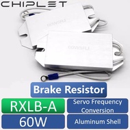 1Pcs Ultra Thin Brake Resistor RXLB 60W Aluminum Shell Resistance Servo Frequency Conversion 5R 10R 