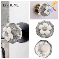 LIAOYING Door Knob Covers, Anti-Static Floral Door Handle Covers,  Design Cotton Anti-Slip Soft Door