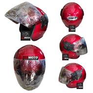 HMR Solid Red Maroon Helmet HMRCEN1RM SNI Helmet/ Half Face Helmet/ Adult Helmet/ Safety Helmet/ Hel