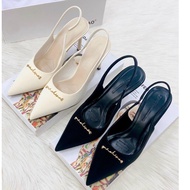 Women's high heels, pointed toe studded with stones, super pretty, soft, high quality leather, point
