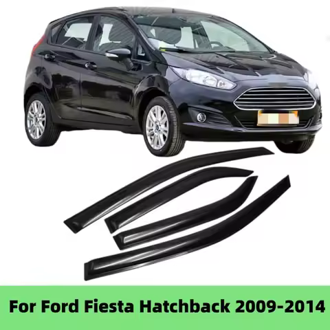 For Ford Fiesta Hatchback 2009-2014 Window Visor Side Rain Guard Deflector Shade Shield Shelter Prot