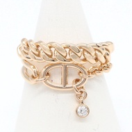 【二手】愛馬仕 HERMES 戒指 Mix 和 H 戒指 H124611B 00050 #56 K18PG（玫瑰金）Mix 和 H 戒指 女士二手 A