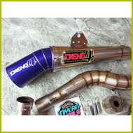 ⊙ ┻ ☼ DAENG SAI4 OPEN PIPE WITH SILENCER FOR RAIDER 150 CARB