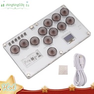 【hing0】Arcade Joystick   Controller Fight Stick Game Controller Mechanical Button for PC///PC/  to U