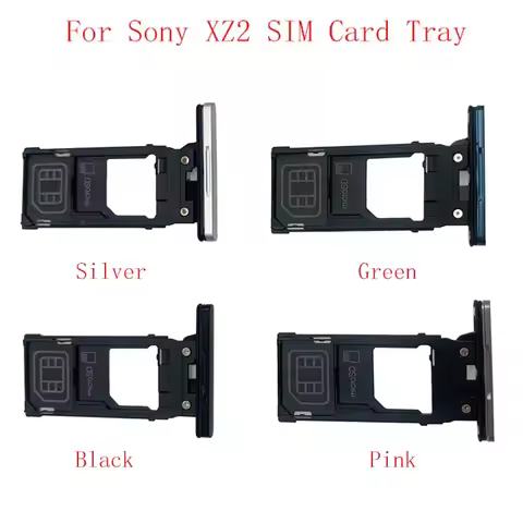 Single Dual Memory MicroSD Card SIM Card Tray SIM Card Slot Holder For Sony Xperia XZ2 Repair Parts