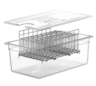 ถังซูวี่ พร้อมฝา Sous Vide Container + Lid 6.5/ 11/ 24 L  BPA Free ปลอดสารก่อมะเร็ง ใช้ได้กับซูวี An