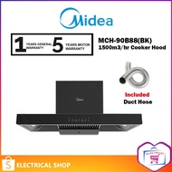 Midea 1500m3/hr Cooker Hood MCH-90B88(BK) / MCH90B88BK / MCH-90B82 Cook Hood (Duct Out Only) MCH90B8