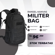 20L Tactical Canvas Mini Backpack Travel Backpack Black