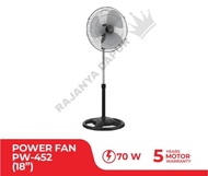 MASPION PW-452 KIPAS ANGIN - STAND POWER FAN 18 INC - PW452 - pw 452 - kipas berdiri maspion 18 inc