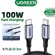 UGREEN USB C PD 60W/100W Charge Data Transfer QC4.0/3.0 Quick Charge 100W 20V 5A Nylon Bradied USB T