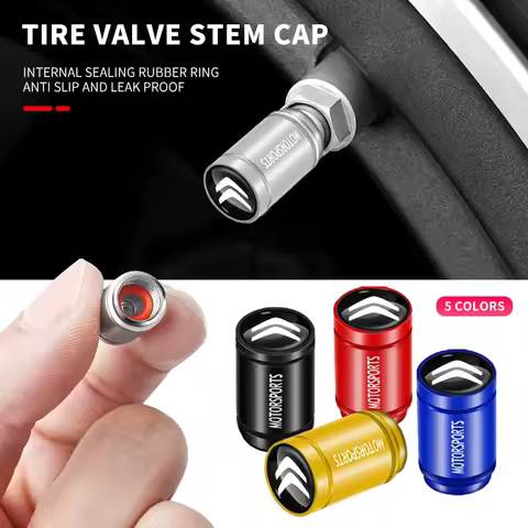 4pcs Creative New Anti Theft Valve Tire Cap Sport for Citroen Saxo Elysee Zx6r Xsara Picasso Berling