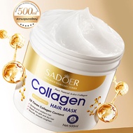 SADOER Collagen Mask บำรุงเส้นผม ทำให้ผมนุ่มสลวย ครีมนวดผมนุ่มและเรียบเนียน 500ml