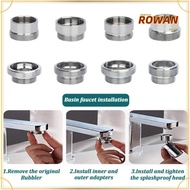 ROWANSG Faucet Adapter Set, Metal 18/20/22/24mm To 22mm Water Filter Adapter, Useful With Washer Fau